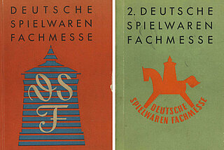 Spielwarenmesse Kataloge mit Logo