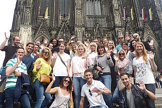 Group picture company outing